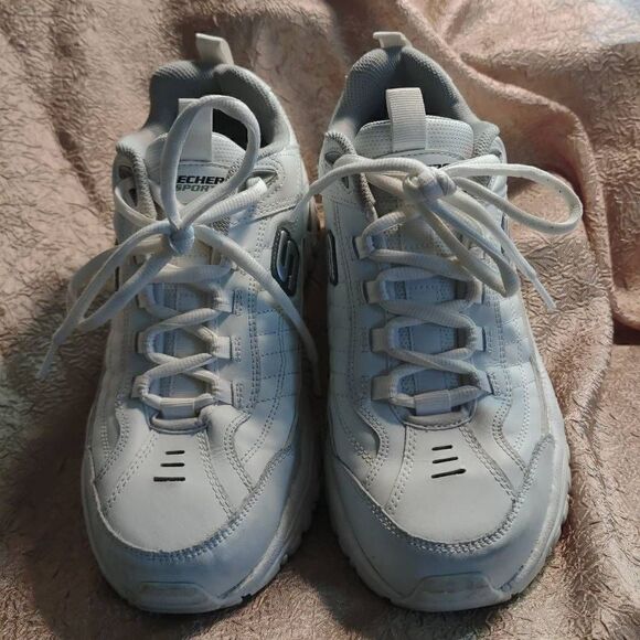 Skechers SN50081EW Men's Energy After Burn Athletic Sneaker White Size 9 - Picture 2 of 12